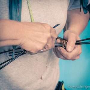 Flechtkunst auf dem Kunsthandwerkermarkt in Michelstadt